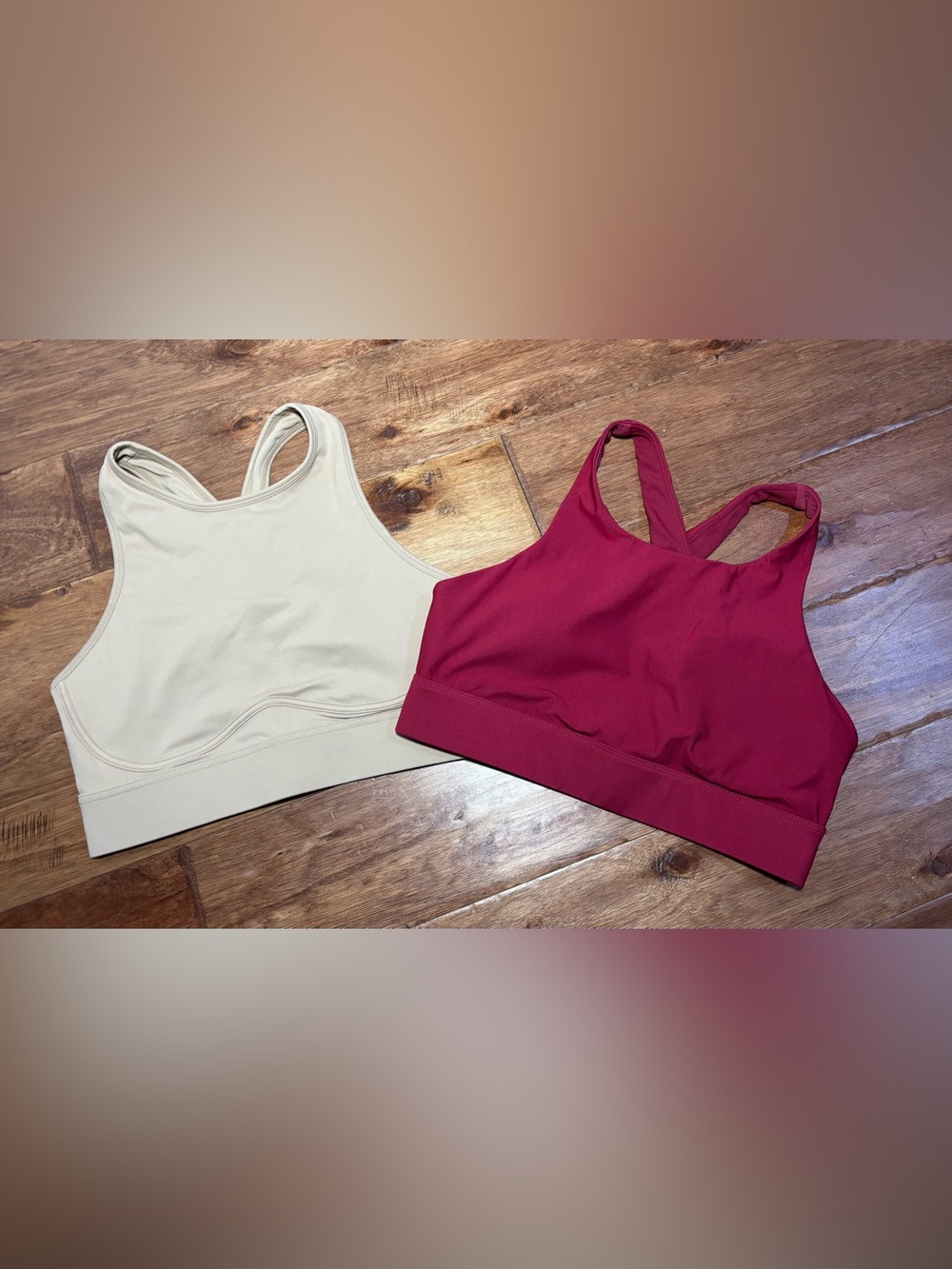 Set of 2 Fabletics Women’s Sports Bras - Blare Cross Back/No Bounce -size Medium